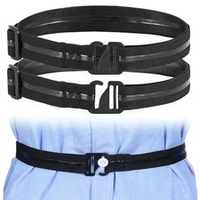 2PCS Men Shirt Stay Belts Keep Shirts Tucked in Tuck It Belt Style Stays