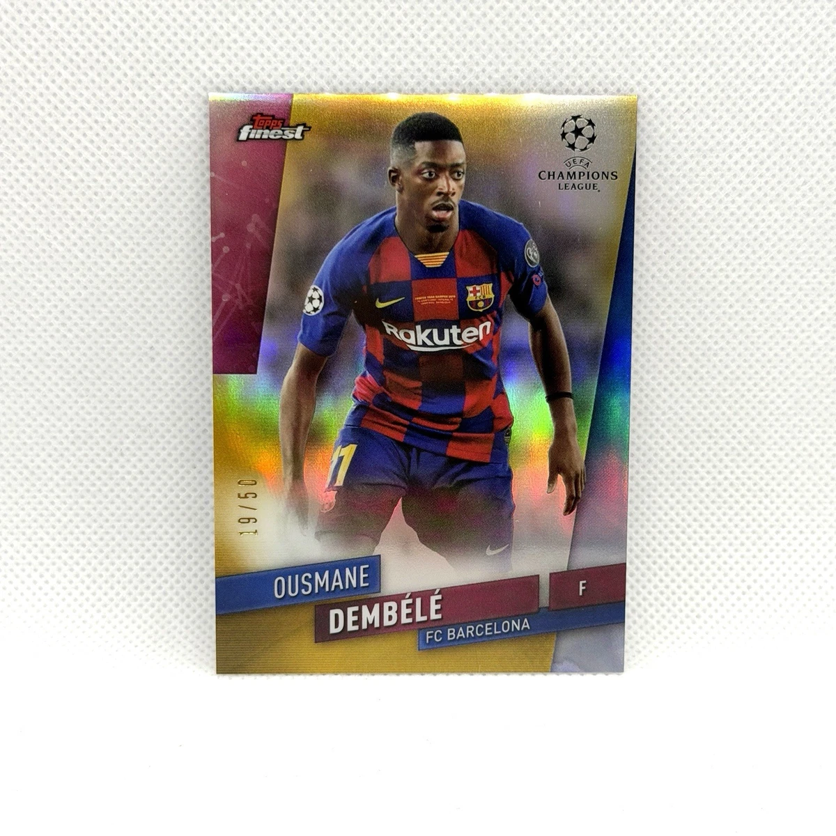 2019-20 Topps Finest UCL Ousmane Dembele #22 for sale | eBay