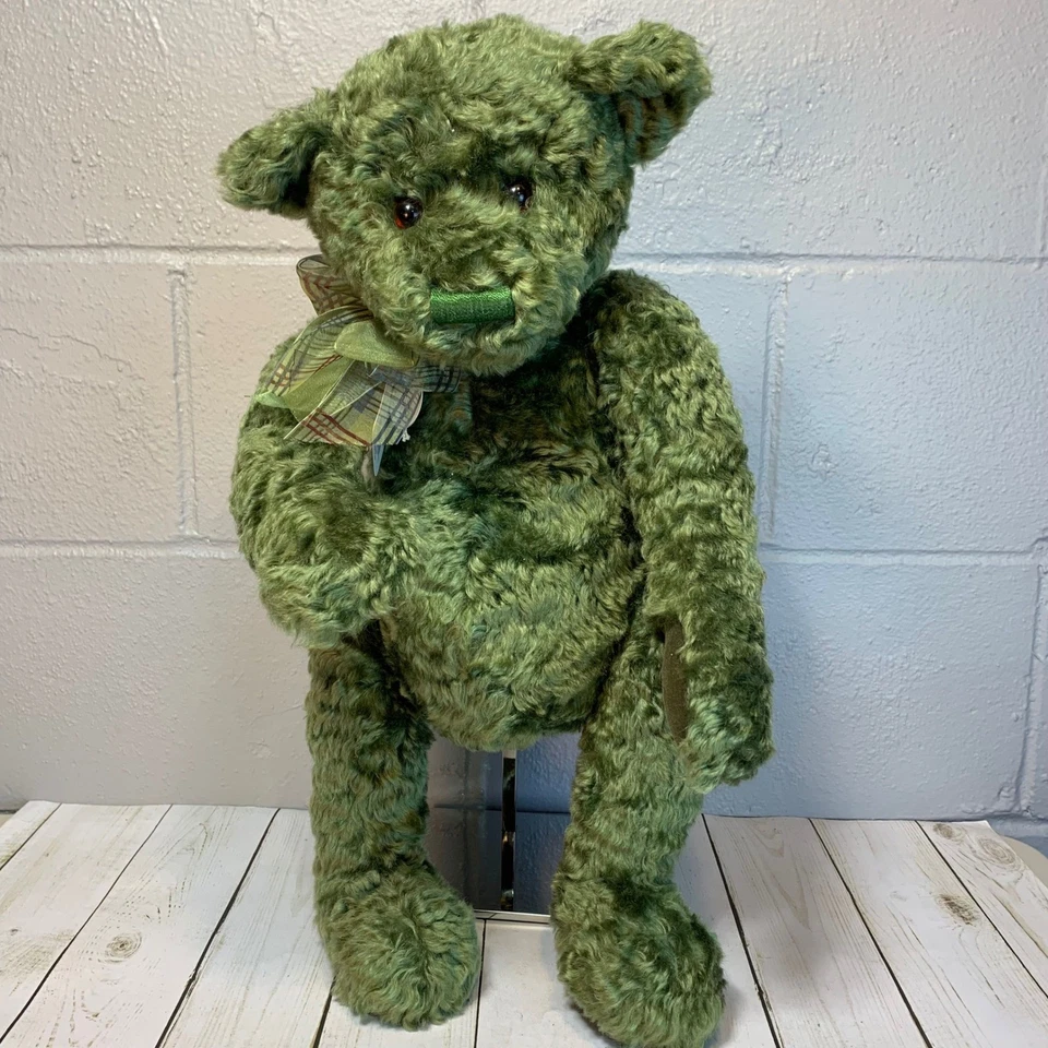 GUND 绿色马海毛熊泰勒限量版 105 出 375 款 9534 — 第 4/4 张图片