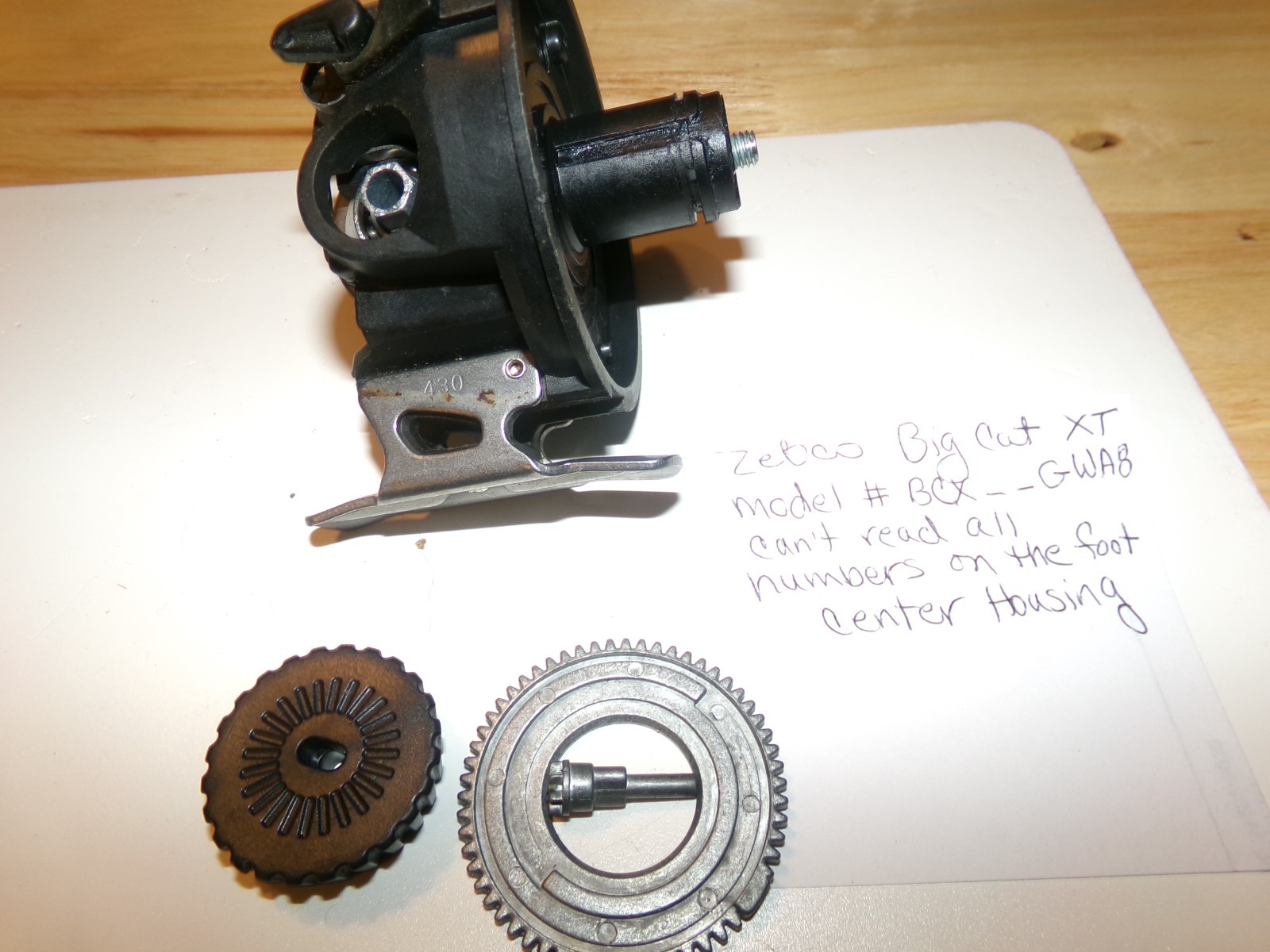 ZEBCO BIG CAT XT USED REEL HOUSING-SOLD AS IS