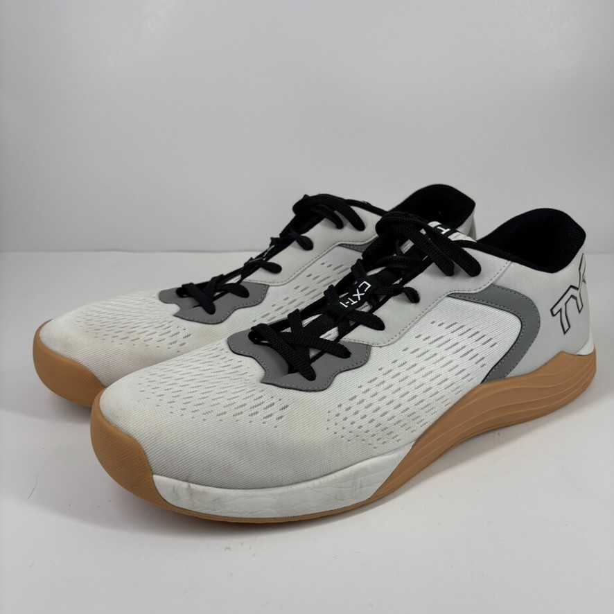 TYR CXT-1 Trainer Men's 13 Women's 14.5 White/Gum CrossFit Gym
