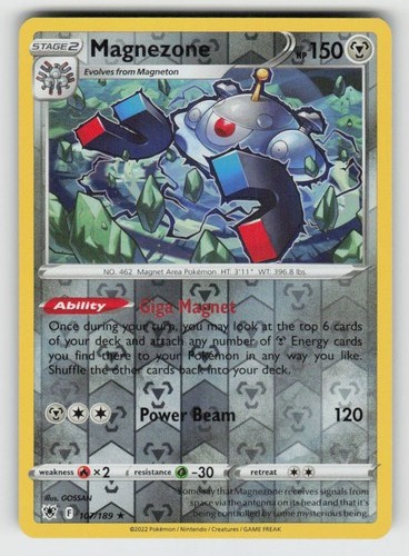 Reverse Holo Magnezone 107/189 Rare Astral Radiance Near Mint