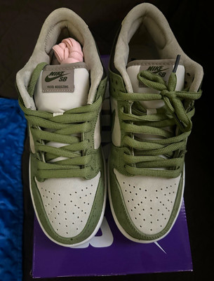 Nike SB Dunk Low Yuto Horigome Green/White Lace-Up Skate Shoes US 9