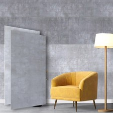 HEXIM Wandpaneele Betonoptik 100x50cm Wandverkleidung 5mm Styropor Deckenplatten