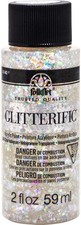 FolkArt Glitterific Glitter Paint 2oz-Hologram - Clear - 3 Pack