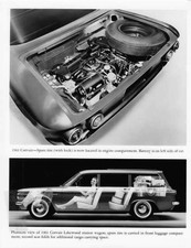 1961 Chevrolet Corvair Engine Compartment Lakewood Wagon Press Photo 0497 1961 Chevrolet Corvair Engine Compartment Lakewood Wagon Press Photo 0497