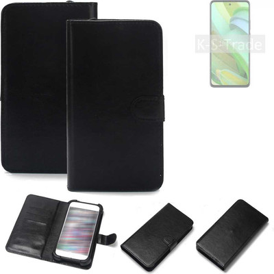 Schutz Hülle für Motorola Edge 2022 Wallet Case + Bumper schwarz Flipstyle Tas