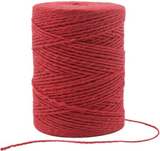 Red Jute Twine, 656 Feet 2mm Red Twine String for Gift Wrapping, Crafting, Ga...