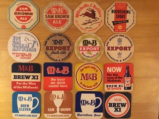 16 M&B Brewery Beermats Mitchells & Butlers Birmingham