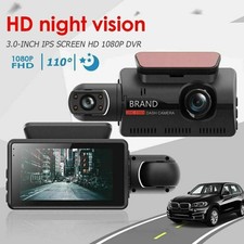 1080P Dual Lens Car DVR Dash Cam Video Recorder G-Sensor Front and Rear Camera