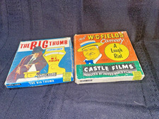 W C Fields Vintage 8mm films, Laugh Riot and The Big Thumb, Lot of 2 Untested