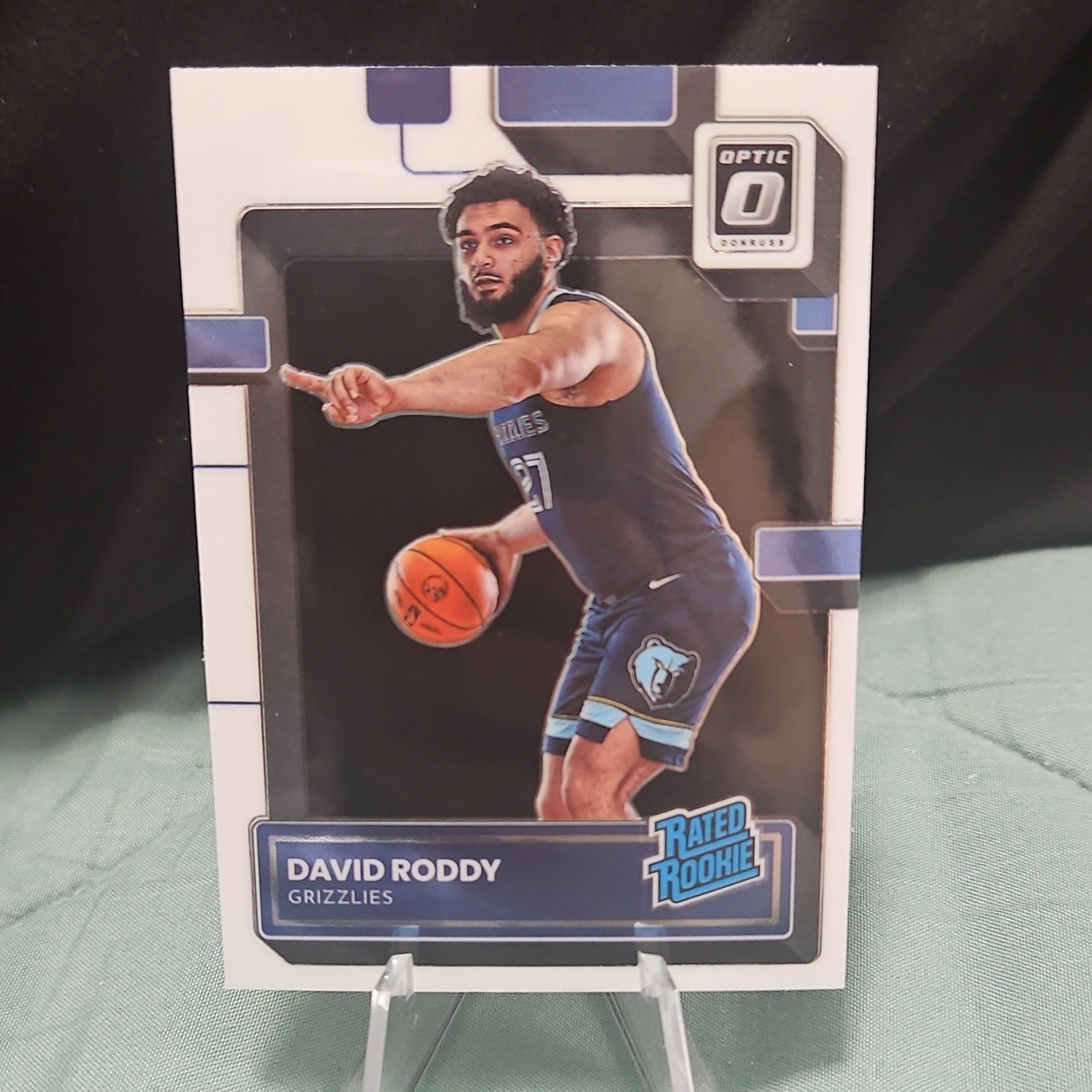 Panini 2022-23 Donruss Optic David Roddy Memphis Grizzlies Rated Rookie #225 NBA