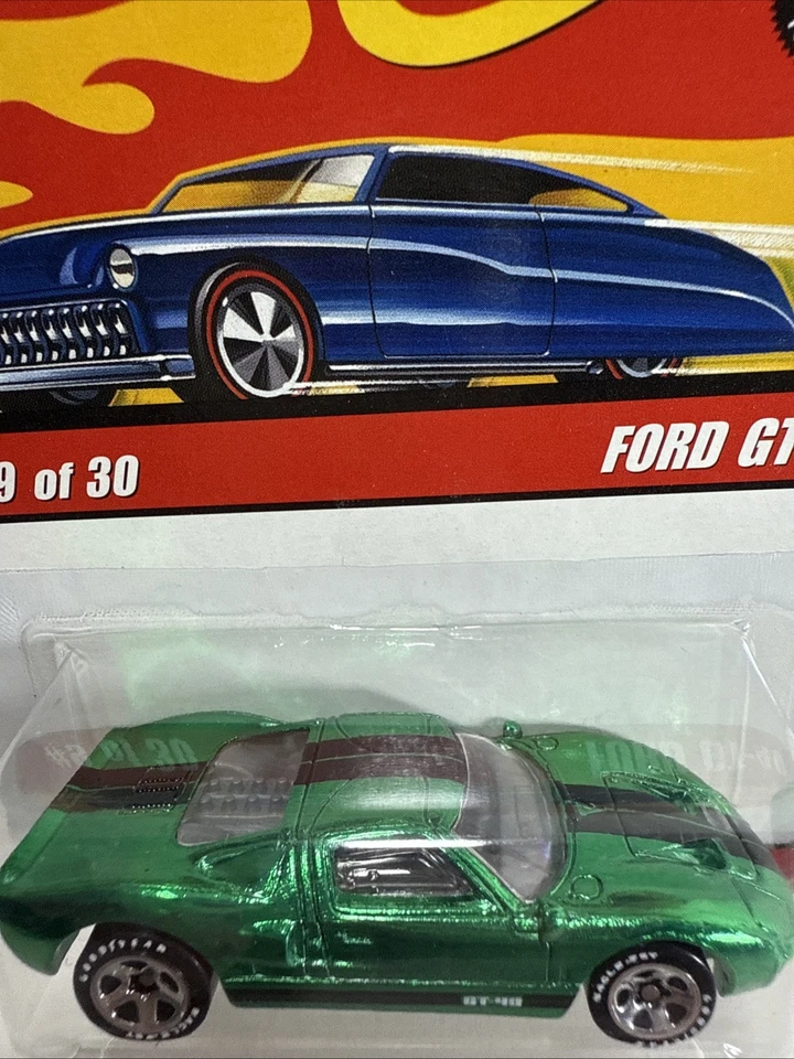 Hot Wheels Classics Ford GT-40 #9/30 Series 2 Green 2006 Mattel Diecast 1/64 I18 - Image 2 of 2