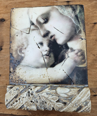 Sid Dickens Memory Block Tile Divinity T179 Madonna and Child Retired