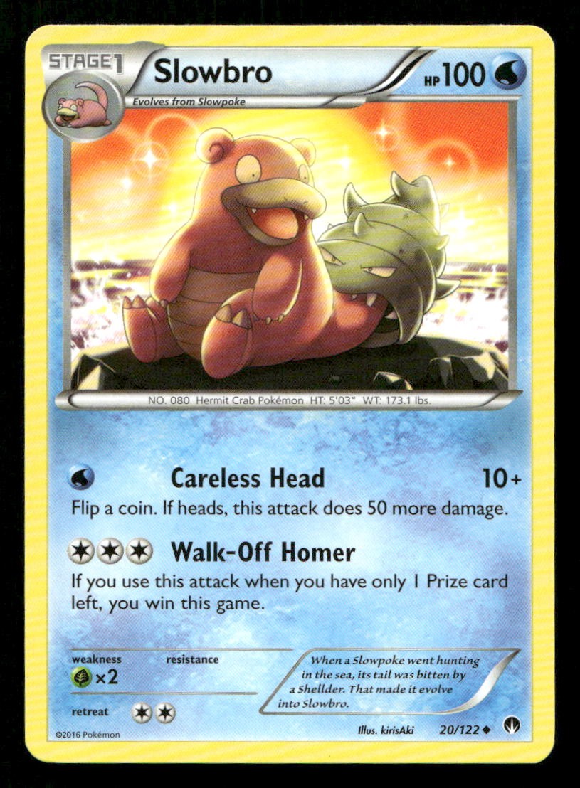 Slowbro 20/122 BREAKpoint LP Pokemon