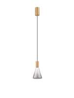 Nova Luce Pendelleuchte Voi Gold HöHenverstellbar 8 W Led 3000 K Warmweiß IP20