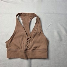 aerie women's tank offline stretch extensible lace up cropped Medium