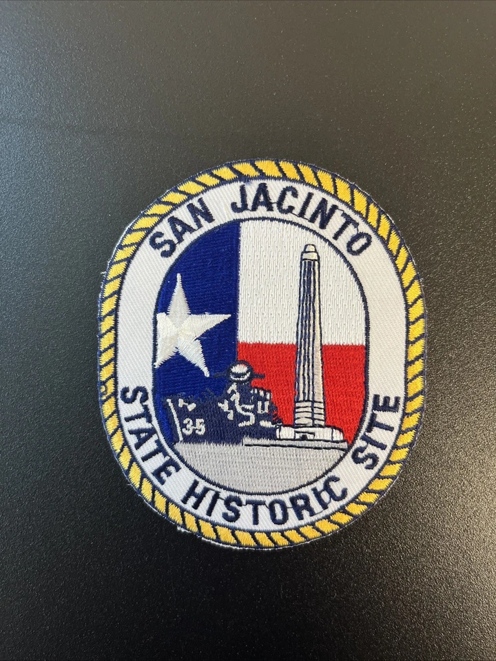 San Jacinto State Historic Site Patch Texas Historical Park Souvenir Embroidered - Image 2 of 4