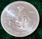 Engelhard 1984 1 oz .999 Fine Silver Prospector Round Collectible