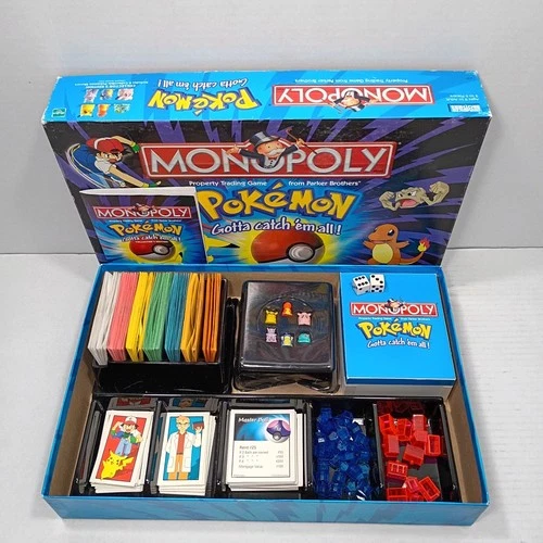 Vintage 1999 Pokemon Collector's Edition Monopoly Board Game