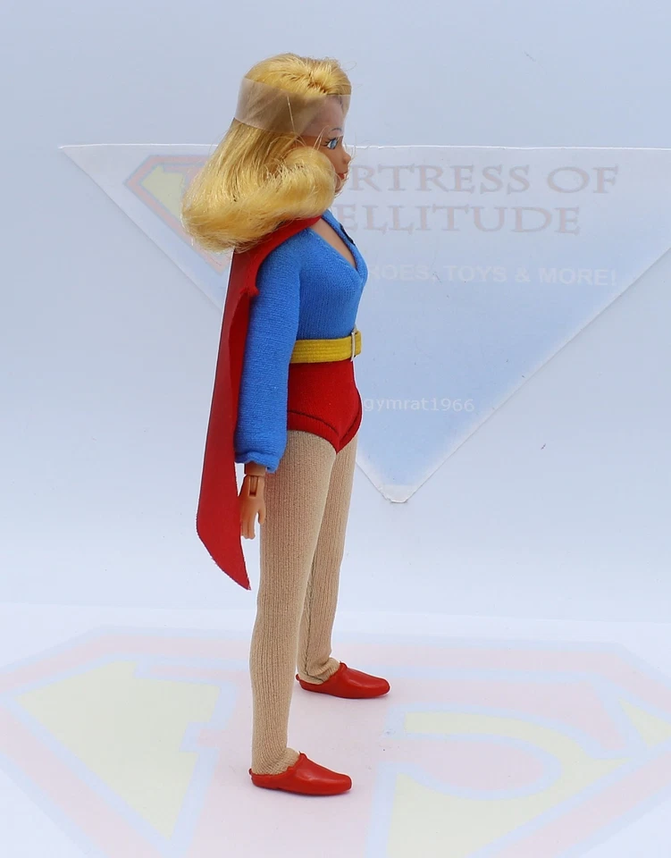 Figura de acción Mego Supergirl Vintage 1974 WGSH DC Comics 8" 100 % original ~COMO NUEVA Foto 4 de 4
