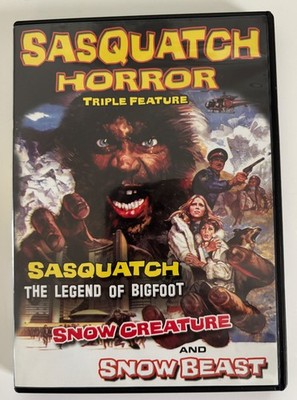 Sasquatch Horror Triple Feature DVD Legend Bigfoot Snow Creature Snow Beast OOP