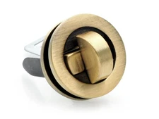 2 Sets 20mm Round Metal Twist Locks Purse Closure Clasp Brushed Brass