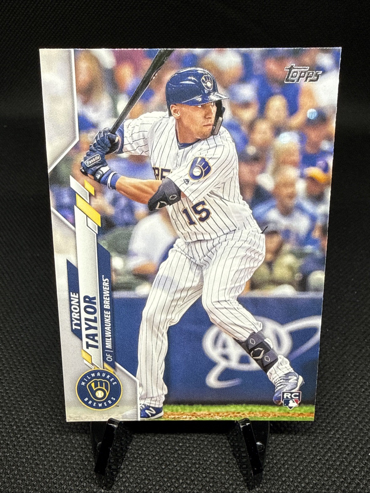 2020 Topps Series 2 Tyrone Taylor #539 Milwaukee Brewers RC Rookie