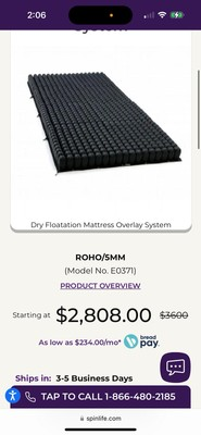 #ad #ad Rojo Mattress To Prevent Pressure Ulcers  $1000.00