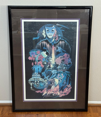 DISNEY FANTASMIC LIMITED EDITION 141/1000 CHARLES BOYER FRAMED LITHOGRAPH W/ COA