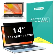 Laptop Privacy Screen 14 inch for 16:10 Aspect ratio, 14" Removable Anti Glar...
