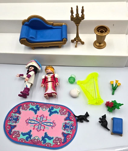 VTG Playmobil Princess Castle Royal Salon Living Room #3022 1997 Near Complete