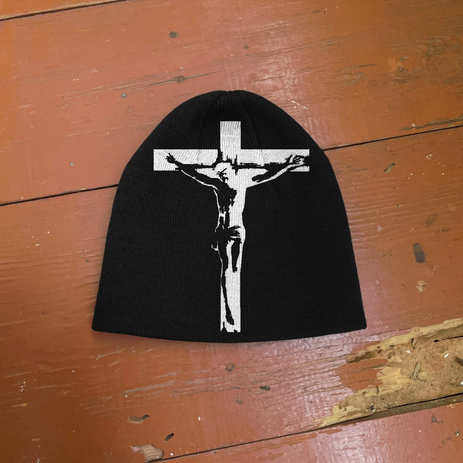 Crucifixion Beanie Hat – Gothic Jesus Cross Dark Grunge Alt Streetwear Beanie
Opens in a new window 