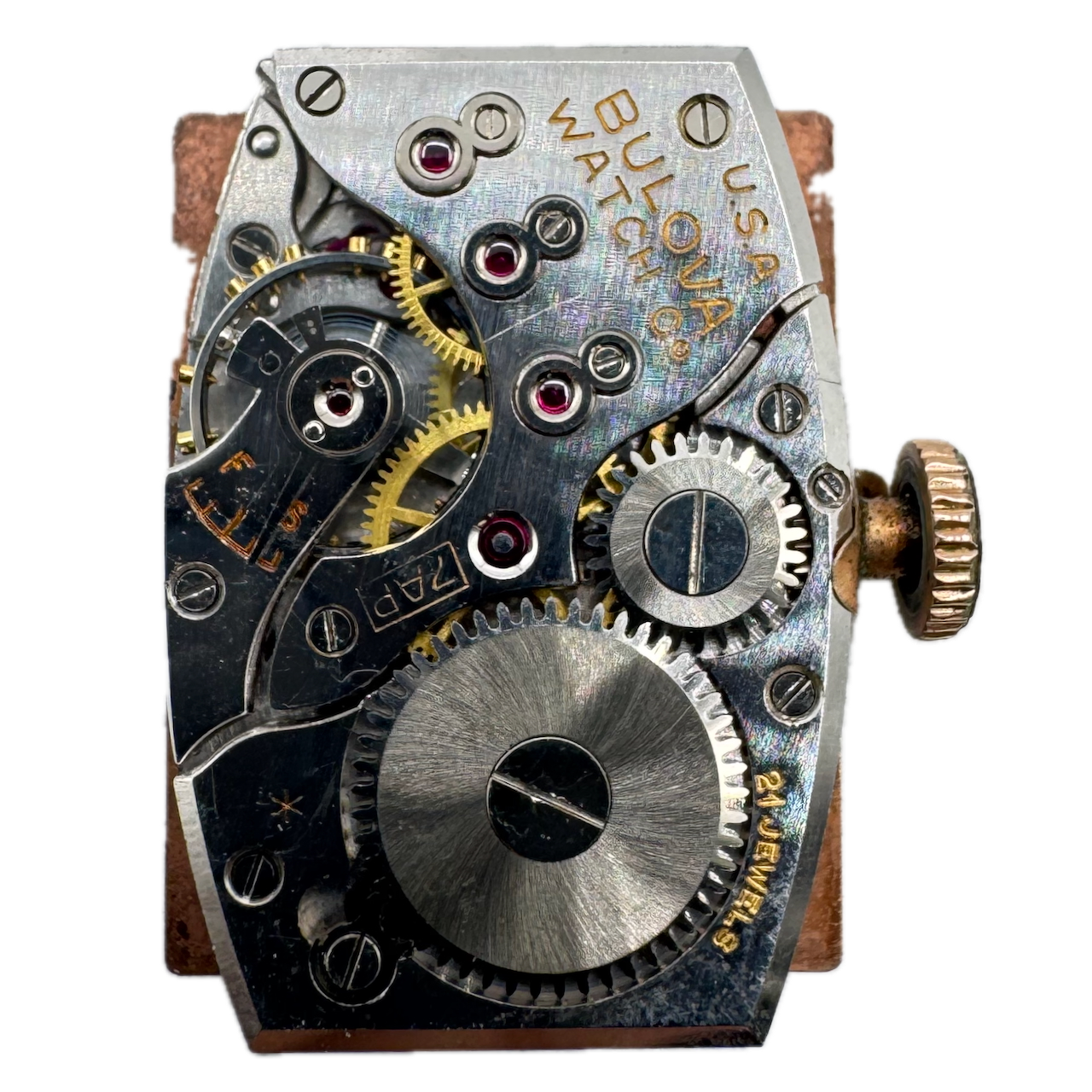 Vintage Bulova 7AP 21-Jewel Mechanical Men's Watch American Made Movement