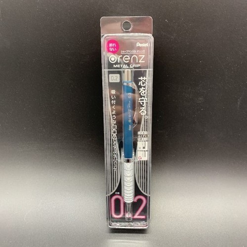 Crayon Mécanique Pentel Orenz - Poignée Métal - 0.2 Mm - Bleu Turquoise - Modèle XPP1002G2-S2
