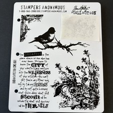 Tim Holtz Stampers Anonymous Urban Tapestry Missing 1 UM Cling Rubber Stamps