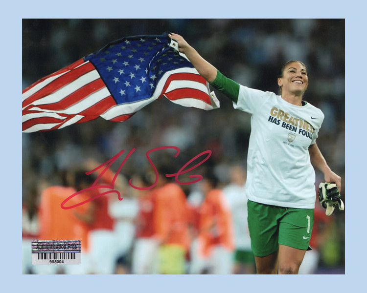 Hope Solo Autograph Signed Auto 8 X 10 Photo USA Soccer