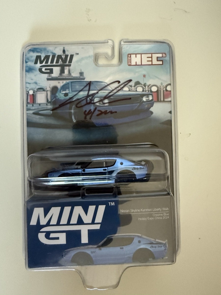 Mini GT 1:64 Nissan Skyline Kenmeri Libetry Walk Chrome Blue