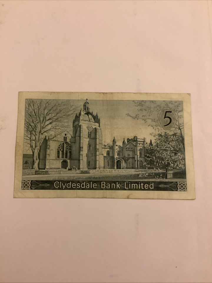 Clydesdale Bank LTD - £5 Note Glasgow 18th April 1966 | eBay UK