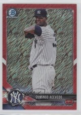 2018 Bowman Chrome Prospects Red Shimmer Refractor 5/5 Domingo Acevedo 1u6