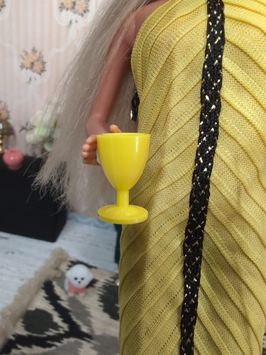 Vintage Barbie Outfit -1980 Superstar Era Mattel Best Buy Dress #1471, Pumps ++ - Afbeelding 6 van 20