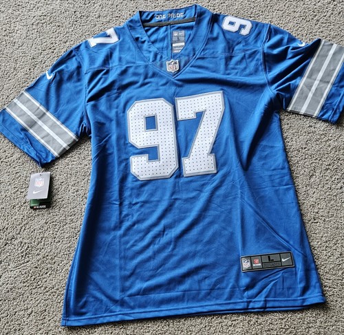 Mens Aiden Hutchinson Detroit Loins Nike NFL NEW W/Tags Jersey.Size Large.