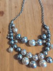 Vintage Chunky Faux Pearl Layered Necklace — photo 2