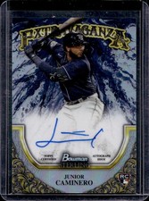 2024 Bowman Sterling Junior Caminero Extravaganza Auto Rookie RC #/99 Rays