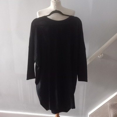 Damen-Strickpulloverkleid Enzoria NEU schwarz UK Einheitsgröße 60'' Brustumfang neu mit Etikett
