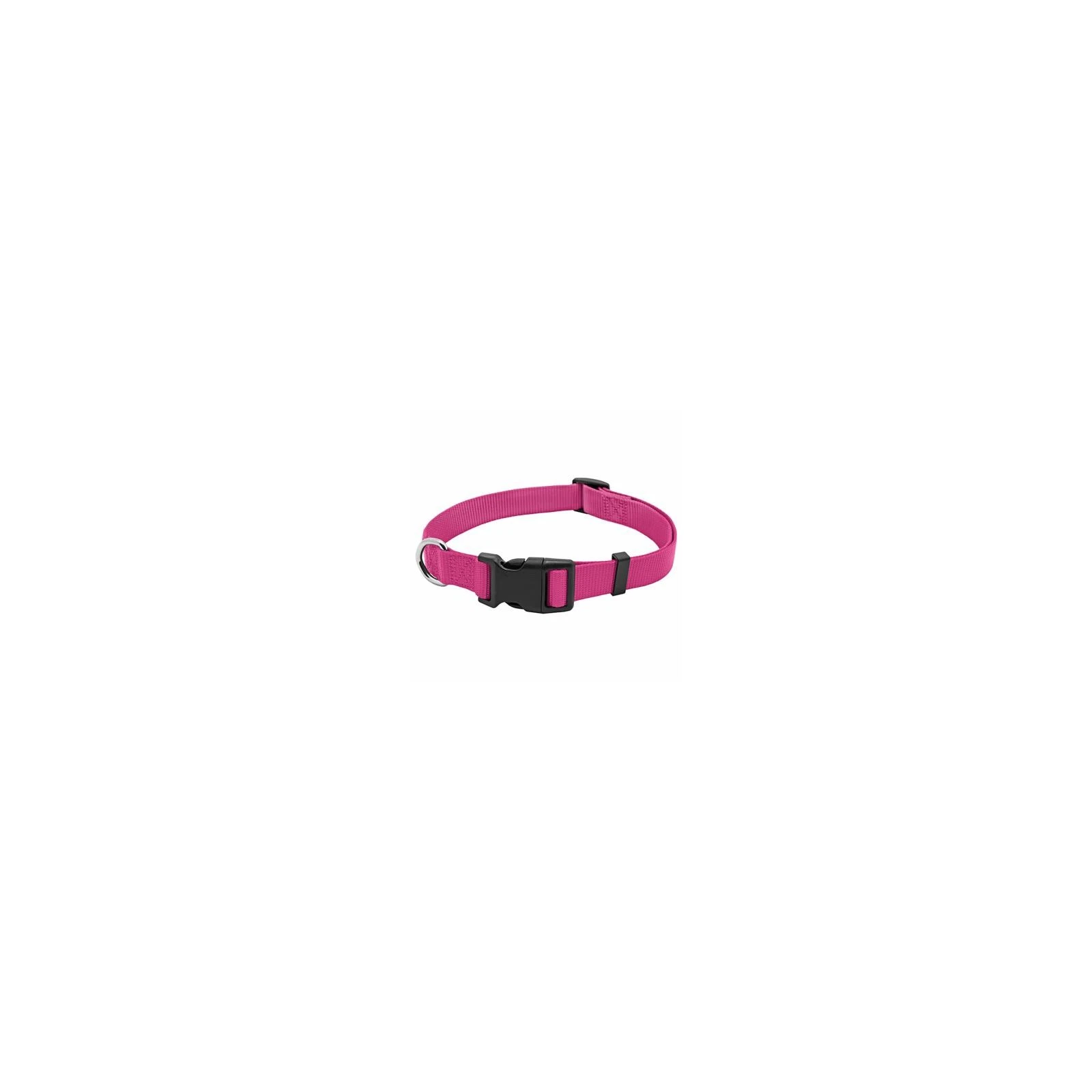 Pet Expert PE224001 Dog Collar, Adjustable, Pink Nylon, Quadlock Buckle, 1 x 18