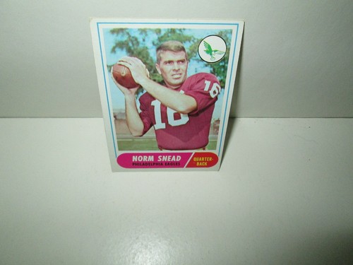 NORM SNEAD 1968 FOOTBALL CARD Topps #110 PHILADELPHIA EAGLES Vintage QB EX+