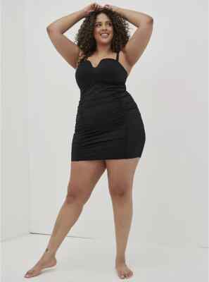 retro ruched swim dress Ruched Swimsuit Retro Swim Dresses For Women  Shekini