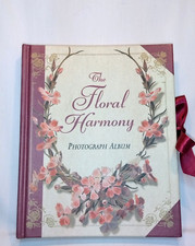Vntg. 1998 Victorian Illustrated Floral Photograph Album/Book, Bramley, New