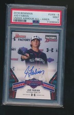 JUD FABIAN 2018 BOWMAN UNDER ARMOUR ALL AMERICA AUTO GRADED PSA 9 MINT